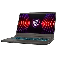 Portable de jeu Thin de 15,6 po de MSI - Gris cosmos (Core i7-13620H d'Intel/RAM 16 Go/SSD 512 Go/GeForce RTX 3050/Win 11)