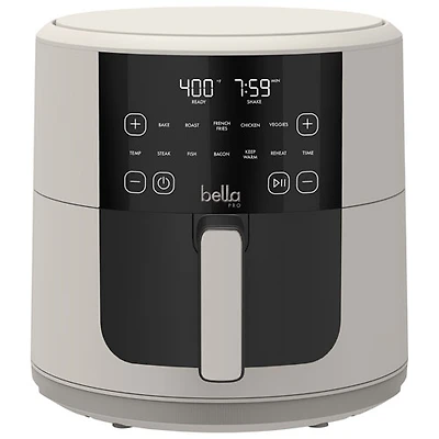 Bella Pro SmartCrisp Digital Air Fryer w/ EverGood Ceramic - 7.6L/8Qt - Oatmilk - Only at Best Buy