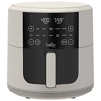 Friteuse à air chaud numérique Pro SmartCrisp de Bella avec céramique EverGood - 7,6 l/8 pte - Lait d'avoine - Exclusivité Best Buy