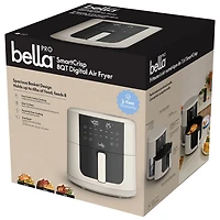 Friteuse à air chaud numérique Pro SmartCrisp de Bella avec céramique EverGood - 7,6 l/8 pte - Lait d'avoine - Exclusivité Best Buy