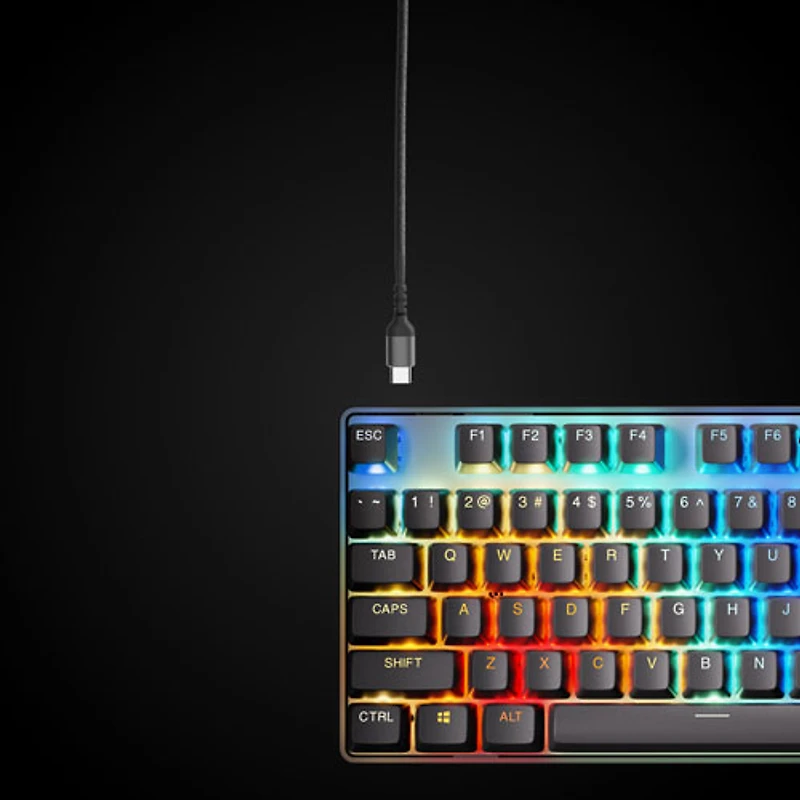 Clavier de jeu sans fil Bluetooth mécanique rétroéclairé Apex Pro Gen 3 sans pavé numérique avec commutateurs Ominpoint 3.0 de SteelSeries