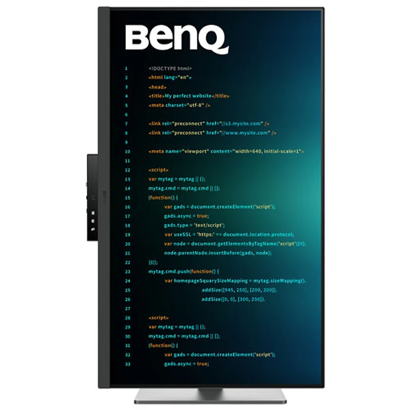 BenQ 31.5" 4K Ultra HD 60Hz 5ms GTG IPS LCD Monitor (RD320U) - Metallic Grey