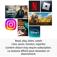 Tablette 8 po 64 Go FireOS Fire HD 8 (2024) d'Amazon avec processeur à 6 coeurs MTK/MT8169A - Noir