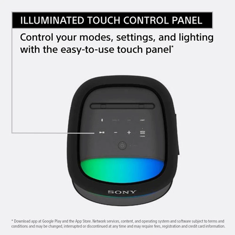Sony SRS-XV500 Bluetooth Wireless Party Speaker - Black
