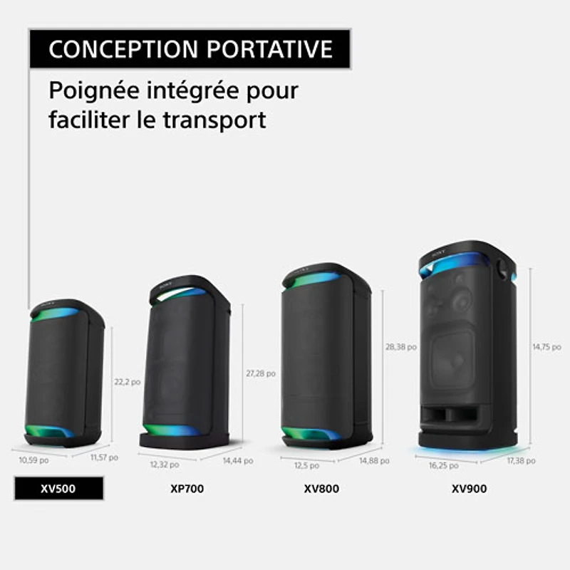Sony SRS-XV500 Bluetooth Wireless Party Speaker - Black
