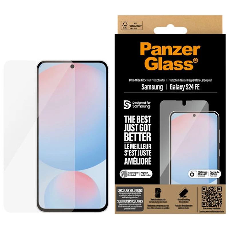 PanzerGlass Ultra-Wide Fit Screen Protector for Galaxy S24 FE