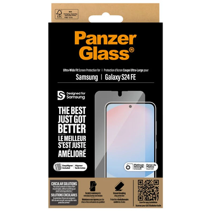 PanzerGlass Ultra-Wide Fit Screen Protector for Galaxy S24 FE