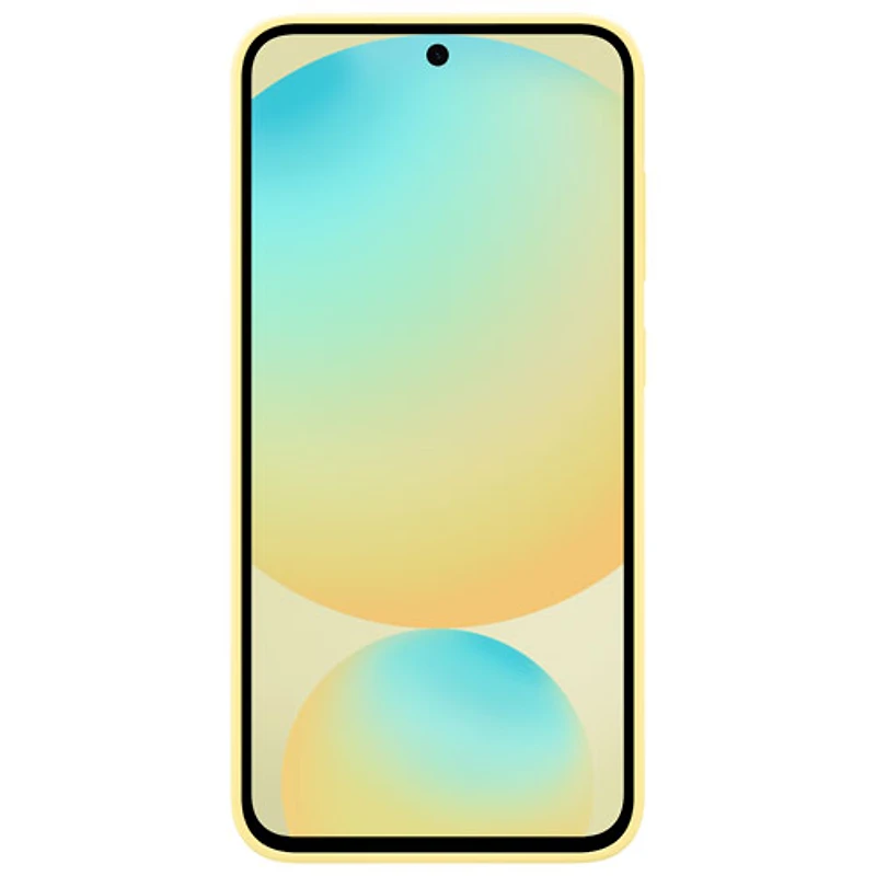Étui souple ajusté en silicone de Samsung pour Galaxy S24 FE - Jaune