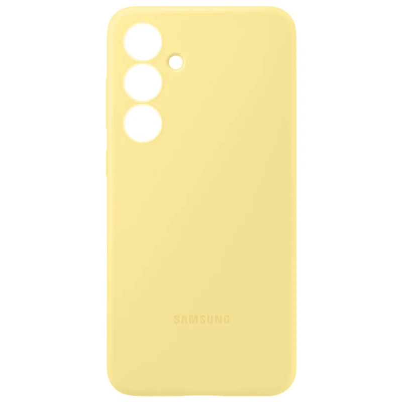 Étui souple ajusté en silicone de Samsung pour Galaxy S24 FE - Jaune