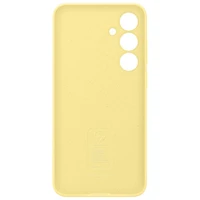 Étui souple ajusté en silicone de Samsung pour Galaxy S24 FE - Jaune