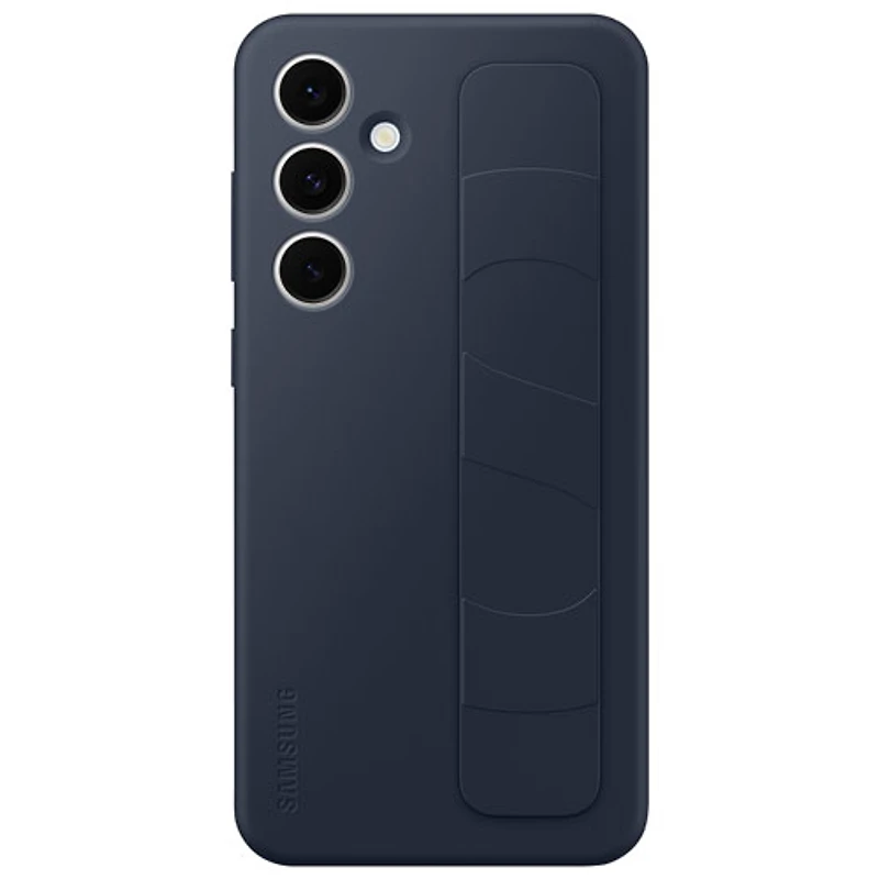 Samsung Grip Fitted Soft Shell Case with Stand for Galaxy S24 FE - Black