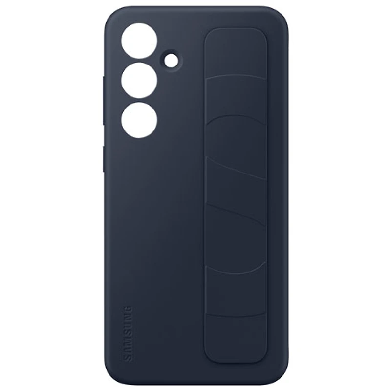 Samsung Grip Fitted Soft Shell Case with Stand for Galaxy S24 FE - Black