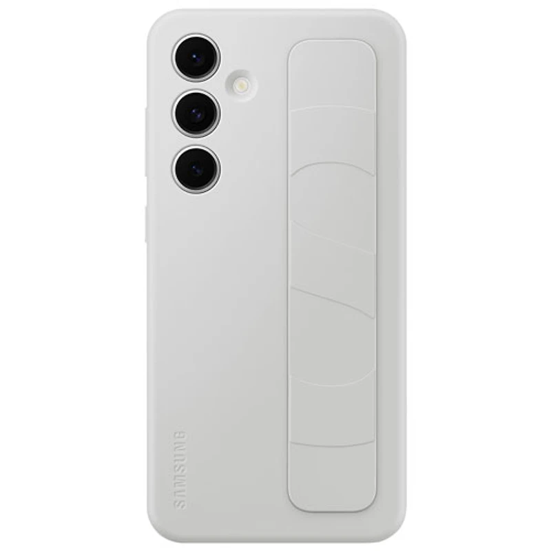 Étui souple ajusté Grip Case avec support pour Galaxy S24 FE de Samsung - Gris