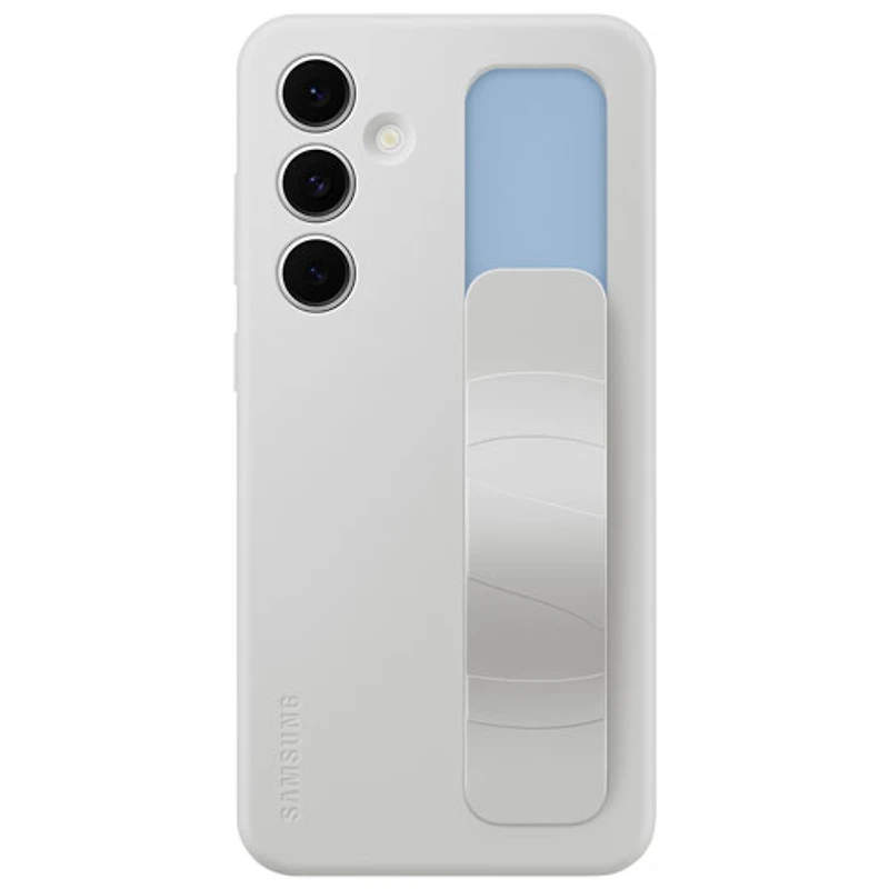 Étui souple ajusté Grip Case avec support pour Galaxy S24 FE de Samsung - Gris