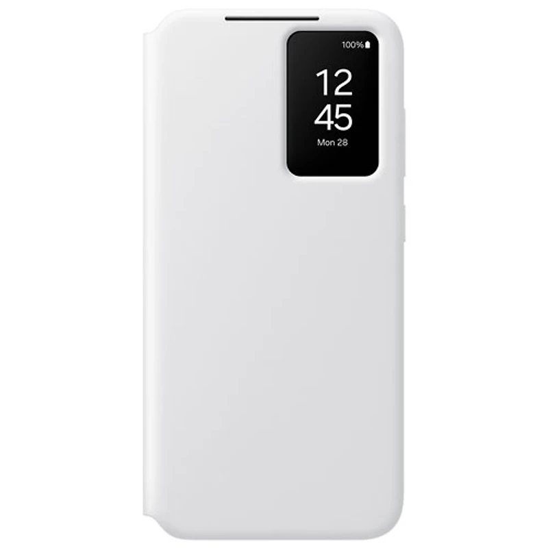 Étui à rabat S-View pour Galaxy S24 FE de Samsung - Blanc