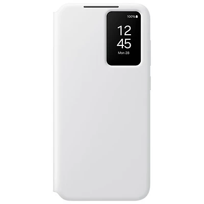 Étui à rabat S-View pour Galaxy S24 FE de Samsung - Blanc