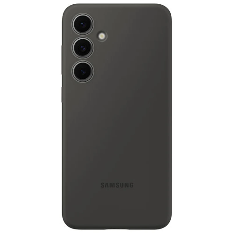 Étui souple ajusté en silicone pour Galaxy S24 FE de Samsung - Noir