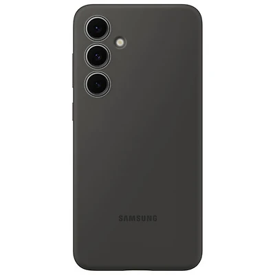 Étui souple ajusté en silicone pour Galaxy S24 FE de Samsung - Noir
