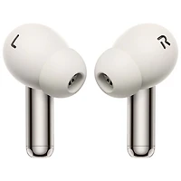Écouteurs boutons 100 % sans fil à suppression du bruit OnePlus Buds Pro 3 - Radiance lunaire - Partenaire de détail exclusif