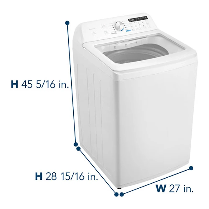 Laveuse à chargement par le haut 4,7 pi³ haute efficacité d'Insignia (NS-WMT41WA5) - Blanc - Exclusivité Best Buy