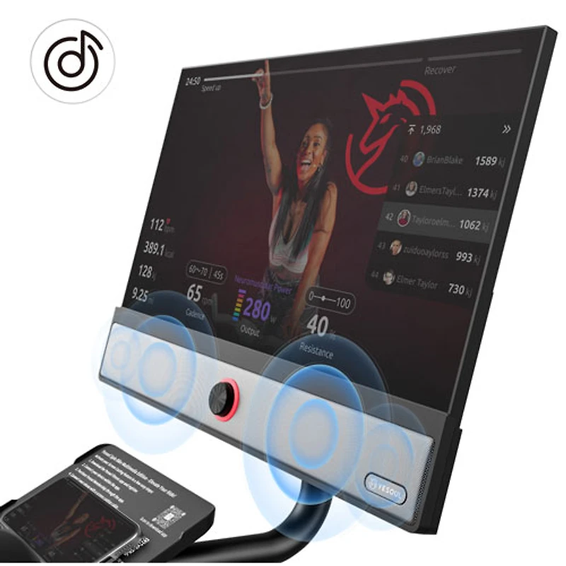 Vélo d'exercice intelligent G1M Max avec écran intelligent de 21,5 po de Yesoul