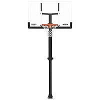 Système de basketball en verre trempé Mammoth de 54 po avec base boulonnée et mécanisme Lift de Lifetime