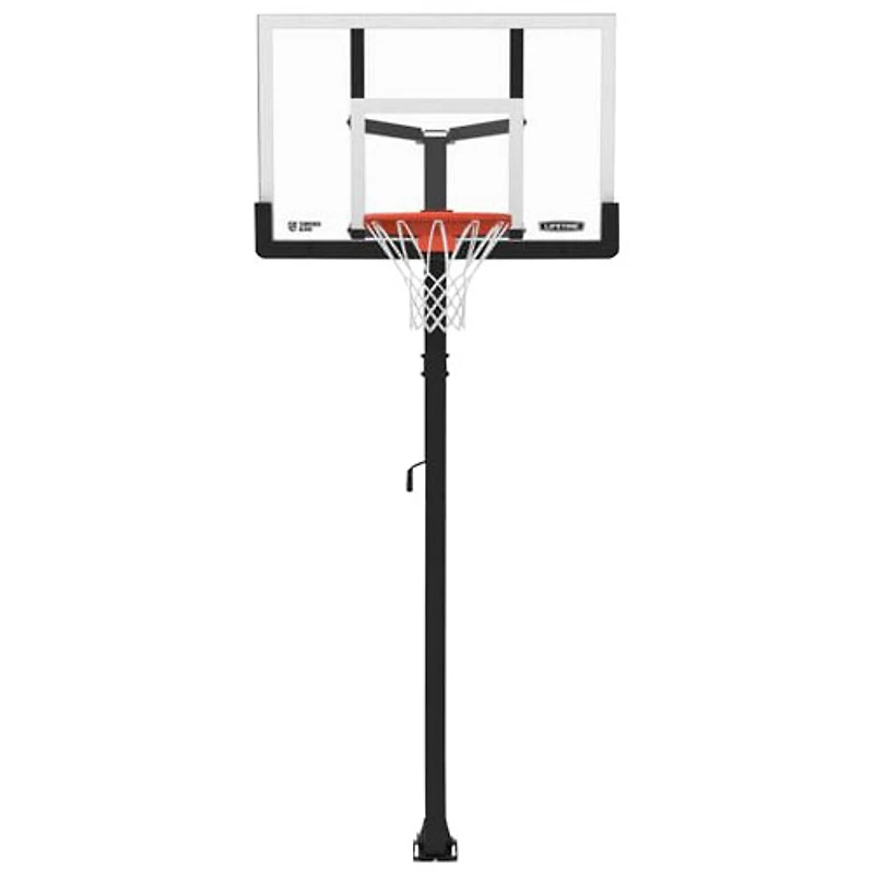 Lifetime 50" Adjustable Bolt Down Tempered Glass Basketball System
