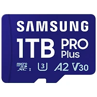 Carte mémoire microSDXC UHS-I 180 Mo/s 1 To Pro Plus de Samsung avec adaptateur SD - Exclusivité Best Buy