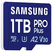 Carte mémoire microSDXC UHS-I 180 Mo/s 1 To Pro Plus de Samsung avec adaptateur SD - Exclusivité Best Buy
