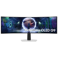Samsung Odyssey G9 49" QHD 240Hz 0.03ms GTG Curved OLED G-Sync/FreeSync Gaming Monitor (LS49DG936SNXGO) - Silver - Only at Best Buy