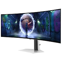 Samsung Odyssey G9 49" QHD 240Hz 0.03ms GTG Curved OLED G-Sync/FreeSync Gaming Monitor (LS49DG936SNXGO) - Silver - Only at Best Buy