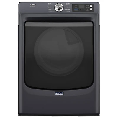 Maytag 7.4 Cu. Ft. Stackable Electric Dryer with Moisture Sensing, Steam, Energy Star & Wi-Fi (YMED7020RF) - Midnight Steel