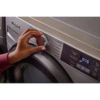 Sécheuse électrique à vapeur de 7,4 pi³ de Whirlpool (WGD5720RR) - Argenté rayonnant