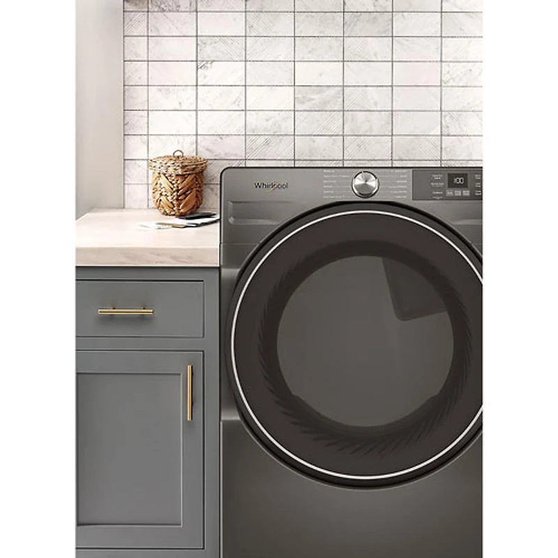 Whirlpool 7.4 Cu. Ft. Gas Steam Dryer (WGD5720RU) - Volcano Black