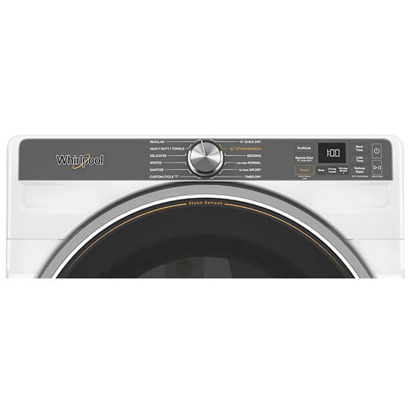 Sécheuse électrique à vapeur 7,4 pi³ de Whirlpool (YWED6720RW) - Blanc