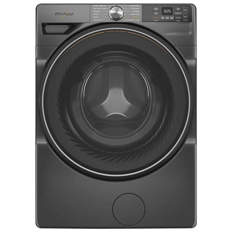 Whirlpool 4.5 Cu. Ft. High Efficiency Front Load Steam Washer (WFW5720RU) - Volcano Black