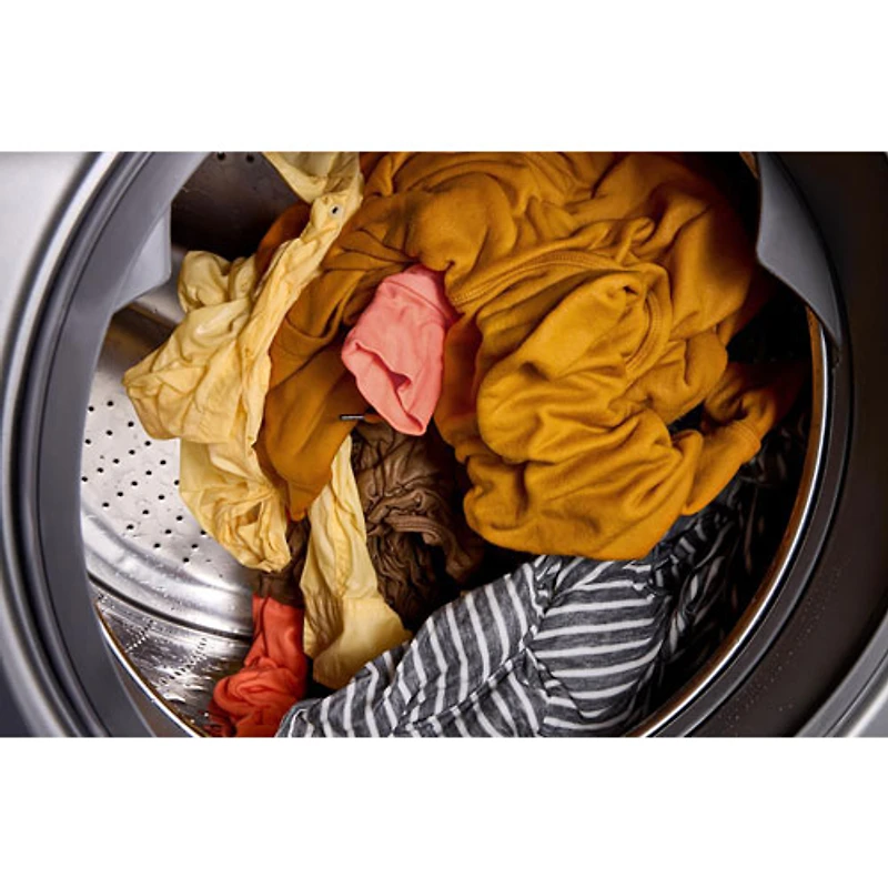 Whirlpool 4.5 Cu. Ft. High Efficiency Front Load Steam Washer (WFW5720RU) - Volcano Black