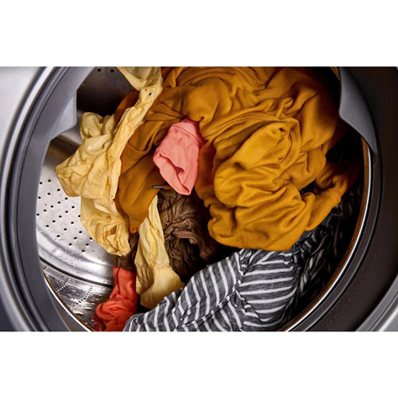 Whirlpool 5.2 Cu. Ft. High Efficiency Front Load Steam Washer (WFW5720RR) - Radiant Silver