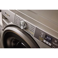 Whirlpool 5.2 Cu. Ft. High Efficiency Front Load Steam Washer (WFW5720RR) - Radiant Silver