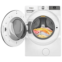 Laveuse à chargement frontal haute efficacité de 5,2 pi³ de Whirlpool (WFW5720RW) - Blanc