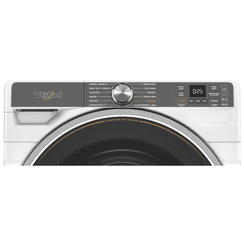 Whirlpool 5.8 Cu. Ft. High Efficiency Front Load Steam Washer (WFW6720RW) - White