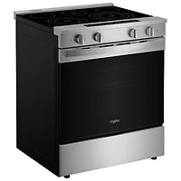 Whirlpool 30" 5.3 Cu. Ft. Self-Clean Slide-In Electric Air Fry Range (YWSES7530RZ) -Fingerprint Resistant Stainless