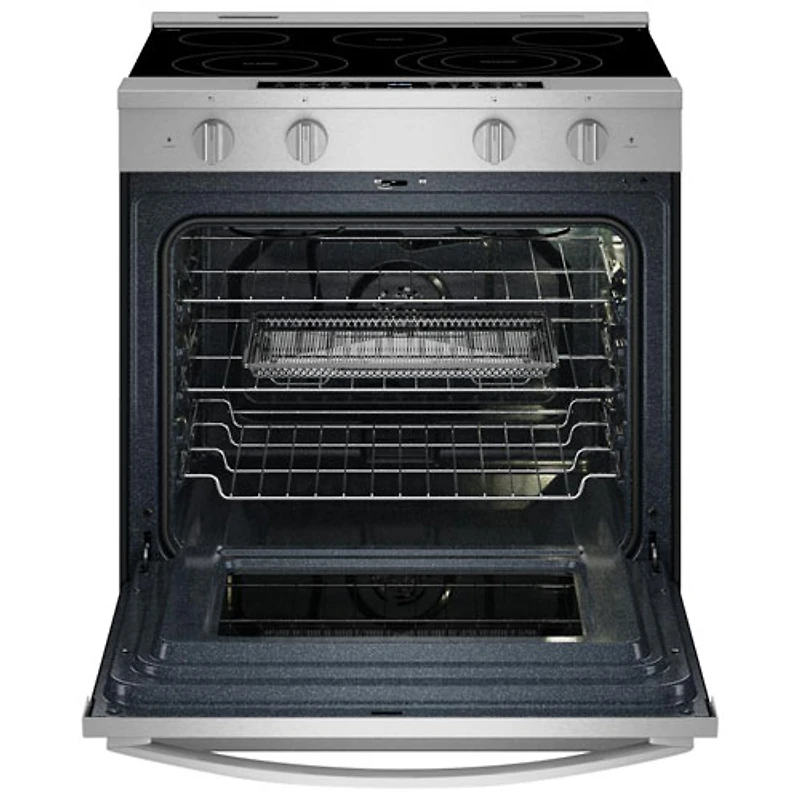 Whirlpool 30" 5.3 Cu. Ft. Self-Clean Slide-In Electric Air Fry Range (YWSES7530RZ) -Fingerprint Resistant Stainless