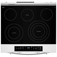 Whirlpool 30" 5.3 Cu. Ft. Self-Clean Slide-In Electric Air Fry Range (YWSES7530RZ) -Fingerprint Resistant Stainless