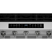 Whirlpool 30" 5.0 Cu. Ft. True Convection 5-Burner Slide-In Gas Air Fry Range (WSGS7530RZ) - Resistant Stainless Steel