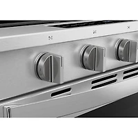 Whirlpool 30" 5.0 Cu. Ft. True Convection 5-Burner Slide-In Gas Air Fry Range (WSGS7530RZ) - Resistant Stainless Steel