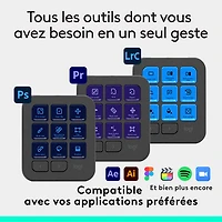 Console numérique programmable et molette de commande MX Creative de Logitech