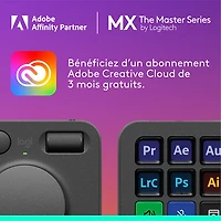 Logitech MX Creative Console Programmable Keypad and Control Dial - Graphite