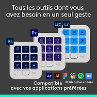 Logitech MX Creative Console Programmable Keypad and Control Dial - Graphite