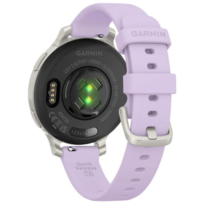 Montre intelligente Bluetooth de 40 mm Lily 2 Active de Garmin - Jasmin violet